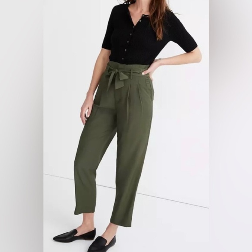 Green Madewell paper bag pants
